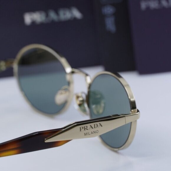 Final Price! Prada PR65ZS ZVN70L Gold Green Sunglasses - Picture 12 of 13